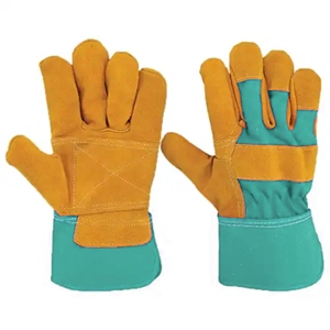 Premium Quality Canadian Rigger Cowhide Split Safety <b>Gloves</b> Industrial <b>Driver</b> Working Leather Welding <b>Gloves</b> for Hand Protection - Product Image 3