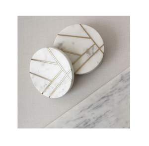 <b>Marble</b> <b>Coaster</b> Mats for Dining Tables Coffee Tables Living Room Customizable <b>Marble</b> <b>Coaster</b> Non-Slip Table Pads - Product Image 3