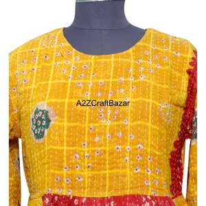 Robe longue maxi 100% coton, imprimé floral vintage sexy, manches longues, col en U, écologique, pour la plage et les soirées, pour femmes - Product Image 4