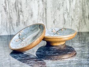 Plat de service élégant en bois de manguier brun, écologique, de luxe, taille moyenne, pour fruits, vaisselle de cuisine, décoration pour la maison, les hôtels et les restaurants - Product Image 2