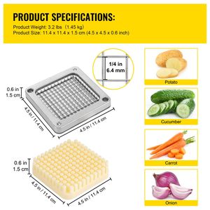 Set di Lame di Ricambio da 1/4 di Pollice con 6 Coltelli Extra in Acciaio Inossidabile, Parti per Tritatutto, 3 Pezzi per Robot da Cucina Francese - Product Image 3