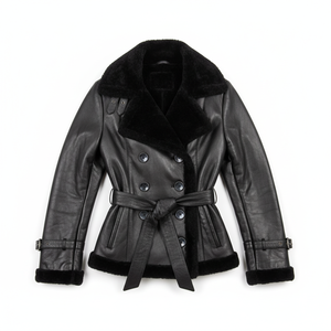 Chaqueta de Cuero para Mujer, Impermeable, Resistente al Viento, Personalizada, OEM, al por Mayor - Product Image 5