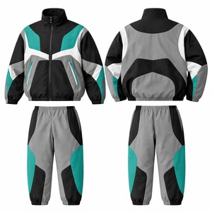 Wida Sports OEM – Ensemble de survêtement d'hiver grande taille coupe-vent uni avec capuche et pantalon, imperméable, pour entraînement extérieur et jogging - Product Image 1