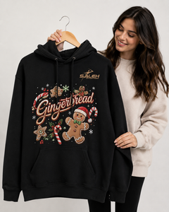 Winter Christmas Pullover Hoodie Unisex Heavyweight Fleece 100% Cotton Eco-Friendly Holiday Sweatshirt Oversized Streetwear - Product Image 4