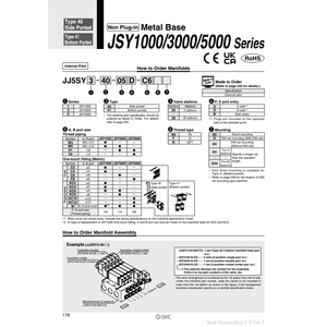 SMC Pneumatics-Piezas neumáticas con base metálica, piezas neumáticas - Product Image 1