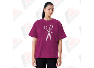 เสื้อยืดคอกลมลำลองผู้หญิงใหม่ ผ้าฝ้าย 100% ตกแต่งด้วยผ้าคุณภาพสูง เสื้อสำหรับช่างตัดผมฤดูร้อน - Product Image 4