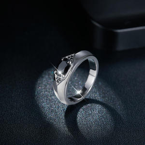 Marquise Cut Moissanite Saree <b>Ring</b> GRA Certified <b>Silver</b> Plated 925 Sterling <b>Silver</b> Inlay Trendy Hiphop Gemstone <b>Rings</b> Unisex <b>Men</b> - Product Image 2