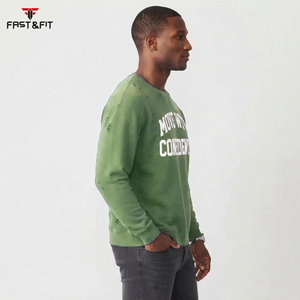 Nouveau style streetwear d'hiver, design personnalisé, unisexe, tissu polaire numérique brodé, sweat-shirts à manches longues unis, personnalisés - Product Image 3