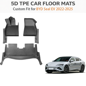 Tapis de sol de voiture complets 5D en TPE imperméables pour BYD Seal EV LHD 2022-2025 – Tapis de voiture toutes saisons - Product Image 2