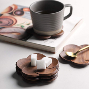 Wood Coaster <b>Mats</b> & Pads New Design Flower Shape Natural Wood Drink <b>Mat</b> Handcrafted Wood Coaster - Product Image 1