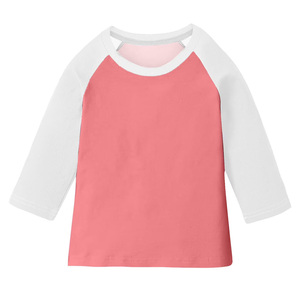 T-shirt en jersey pour homme à manches longues raglan, coupe ample décontractée, style vintage américain, color block, grammage lourd, personnalisé, fabriqué au Bangladesh - Product Image 1