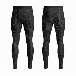 Tights Gym Workout Running Fitness <b>Pants</b> Men's Customized Logo Design Training Workout Yoga Summer OEM ODM Compression Leggings - Product Image 2