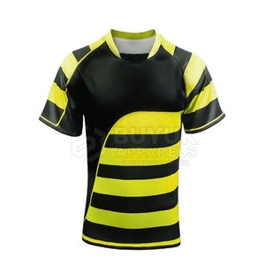 Tenue de rugby durable, respirante, à séchage rapide, légère, pour l'entraînement sportif en équipe, pour hommes adultes, en polyester - Product Image 4