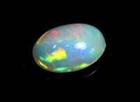 Natürlicher Weißer Äthiopischer Welo Opal Ovaler Schliff Seltener Regenbogen-Feuer Premium-Edelstein für Schmuckherstellung