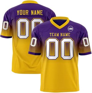 Wholesale American Football Jersey Polyester Mesh Sublimation Custom Logo OEM ODM Supplier Breathable Quick Dry Teamwear - Product Image 3