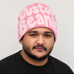 Bonnet en tricot Rexfit Sports AllOver Text avec détails en strass, unisexe, pour l'hiver, extensible, en acrylique, streetwear, couvre-chef - Product Image 2