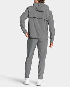 Vêtements de sport pour hommes en gros, sur mesure, OEM, veste et pantalon de survêtement classiques pour hommes, polyester léger et extensible, ensemble de jogging pour hommes - Product Image 6