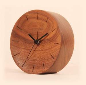 Horloge murale en bois massif de luxe, design Art Déco, pour la décoration de mariage et de salon - Product Image 2