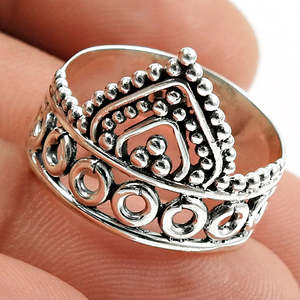 Vintage Design 925 Sterling Silver <b>Ring</b> For Women Handmade Bohemian Jewelry Perfect For Wedding And Engagement Or Gift For Lover - Product Image 3