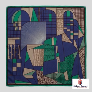 High Quality Custom Digital Printed Square <b>Scarf</b> OEM ODM Manufacturer Bougainville Custom Fabric Products Wholesale - Product Image 3