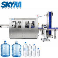 Machine de remplissage d'eau purifiée OEM 12000BPH, ligne de production automatique de remplissage et d'emballage d'eau pure minérale