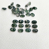 4mm 6mm 8mm 10mm 12mm Agate mousse verte naturelle à facettes pierre précieuse taille personnalisée pierre précieuse polie pour bijoux
