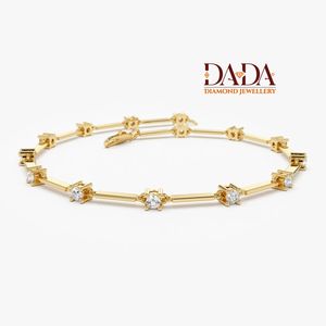 Minimalist Lab Grown Diamond <b>Bracelet</b> for Women Elegant Everyday Tennis Style <b>Bracelet</b> Fine Diamond <b>Bracelet</b> Luxury Jewelry Gift - Product Image 3