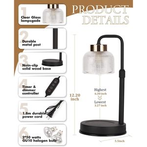 Lampada Scaldacandele Dimmerabile con Timer per Casa o Regali di Natale e Inaugurazione Casa Nuova - Product Image 4