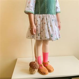 Enfants bébé enfants sac fait à la main Top vente petits sacs en rotin gland pour filles FBA Support - Product Image 4