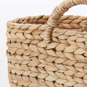 Panier en jacinthe d'eau - Ovale - Petit modèle L14.6 x P7.3 x H6.3" - Product Image 5