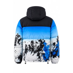 Pakistan Manufacture Men's Puffer <b>Jacket</b> Winter Resistant <b>Packable</b> and Lightweight with Hood Custom Plus Size Argyle Pattern - Product Image 3