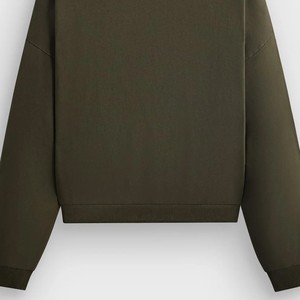 Vente en gros : Sweat à capuche zippé oversize pour homme, coupe carrée décontractée / Sweat à capuche uni pour homme, style épuré à épaules tombantes, décontracté pour le quotidien 2026 - Product Image 6