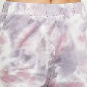 Women Tie Dye Shorts Casual Elastic Waist Soft Fabric <b>Lounge</b> Summer Loose Fit Fitness Shorts Wholesale - Product Image 6