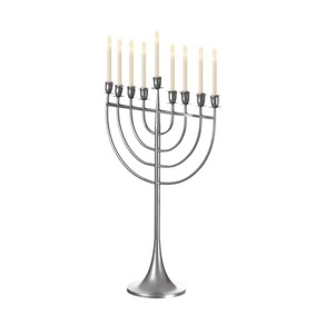 Classic Design Metal Menorah Candle Stand For Traditional Hanukkah Lighting And Cultural Decorative Display - Product Image 5