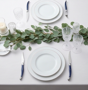 Ensemble de couteaux à steak en acier inoxydable avec manches en résine bleue, design classique, passe au lave-vaisselle, couverts pour un usage quotidien - Product Image 2