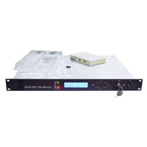 EDFA Penguat Serat Optik C-band DWDM 1550nm untuk Jaringan DWDM, Output 17dBm, Perolehan 23dBm