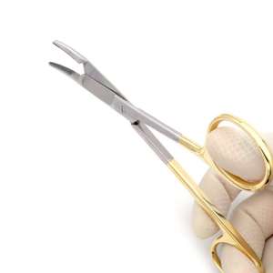 Foster Gillies Needle Holder With <b>Tungsten</b> Carbide Jaws and Box Joint 135mm Angled Optimum and Precision Quality By Dentavex - Product Image 3