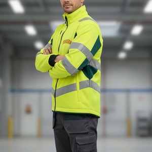 Chaqueta de seguridad reflectante de alto rendimiento, resistente al viento e impermeable, para trabajos al aire libre - Product Image 4
