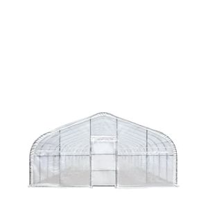 Serra a tunnel 20FT X 60FT per Grow Tent, con copertura in rete Leno Ripstop da 12 Mil, telaio freddo stabile, finestre a rotolo e soffitto a punta TMG G - Product Image 6