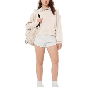 Sudadera de Mujer Personalizada, 100% Algodón, Talla Grande, Bordada, Corte Holgado, Cuello Redondo, Manga Larga, 360g, Diseño Minimalista y Elegante - Product Image 1