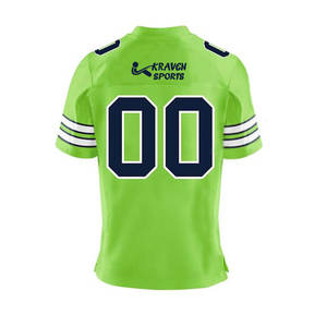 Jersey de Fútbol Americano Personalizado Más Vendido, 100% Poliéster, Sublimado - Product Image 2