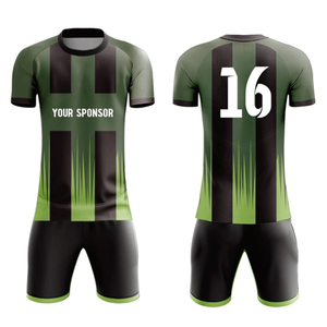 ชุดยูนิฟอร์มฟุตบอลออกแบบเองสำหรับผู้ชาย พิมพ์ลายดิจิทัล โพลีเอสเตอร์ 100% ระบายอากาศได้ดี แห้งเร็ว เป็นมิตรกับสิ่งแวดล้อม - Product Image 6