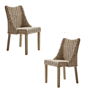 Silla de comedor de mimbre con respaldo alto Buena Fabricación al mejor precio hecha a mano de Java Central Indonesia uso directo - Product Image 3