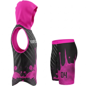 Uniforme de football américain 7v7 personnalisé pour adultes, sans manches, respirant, anti-humidité, séchage rapide, 100% polyester - Product Image 6