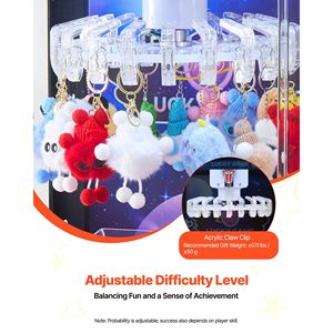 Macchina Artiglio Gigante di Medie Dimensioni con Luci e Suoni, Gioco Arcade Completo, Difficoltà Regolabile, Presa Precisa per Giocattoli e Caramelle - Product Image 2