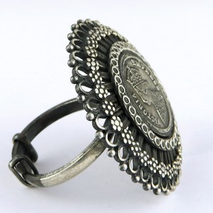 Stylish Shri Ashapura Jewels Bohemian Christian <b>Silver</b> 925 Sterling Gemstone <b>Rings</b> with Bezel Setting for Wedding & Anniversary - Product Image 3