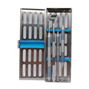 5 Piece Dental Examination Instrument Kit Stainless Steel Diagnostic Tools with Cassette Surgical Set by Dentavex - Product Image 1