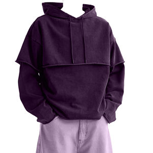 Sweat-shirts à capuche surdimensionnés pour hommes, en molleton de coton épais de haute qualité 500 GSM, avec logo personnalisé, style streetwear - Product Image 3
