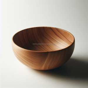 Nature's Bounty Rústico Acacia Madera Ensalada Lavabo Centro de mesa decorativo desechable para el hogar Abrazar el encanto - Product Image 4