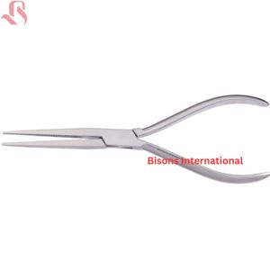 คีมปากแบนคุณภาพสูงแบบแมนนวล ยี่ห้อ BISONS ผลิตจากสแตนเลสสตีล เหมาะสำหรับงานผ่าตัด - Product Image 1